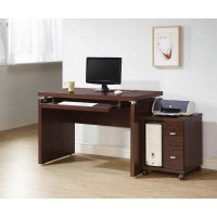 Coaster Furniture 800831 Russell Computer Desk with Keyboard Tray Medium Oak